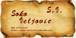 Soko Veljović vizit kartica